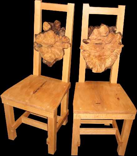 Image Don Bastian Burl Chairs