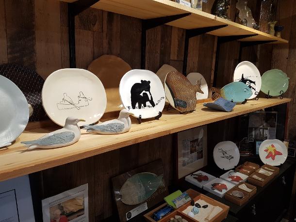 Pottery at Telegraph Cove Art Gallery