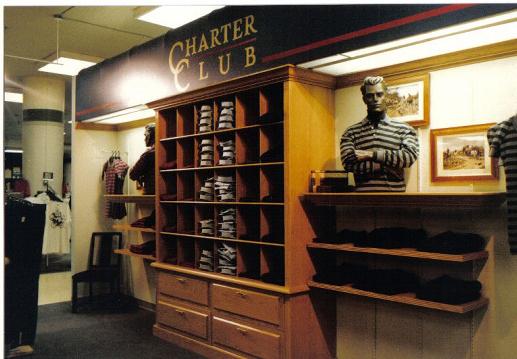 Charter Club clothes display Hudson Bay 